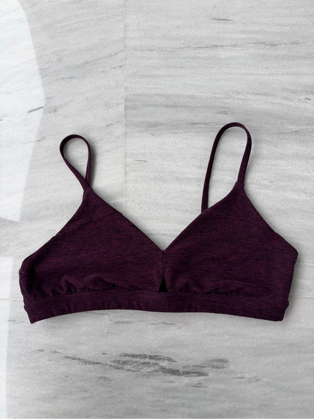 ALO Yoga Deep Plum AloSoft Sports Bra
